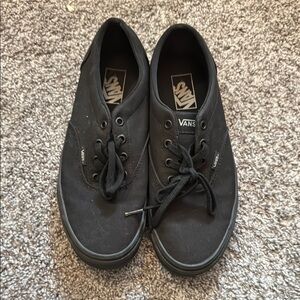 Vans Black Canvas Sneakers Classic Low-Top Design